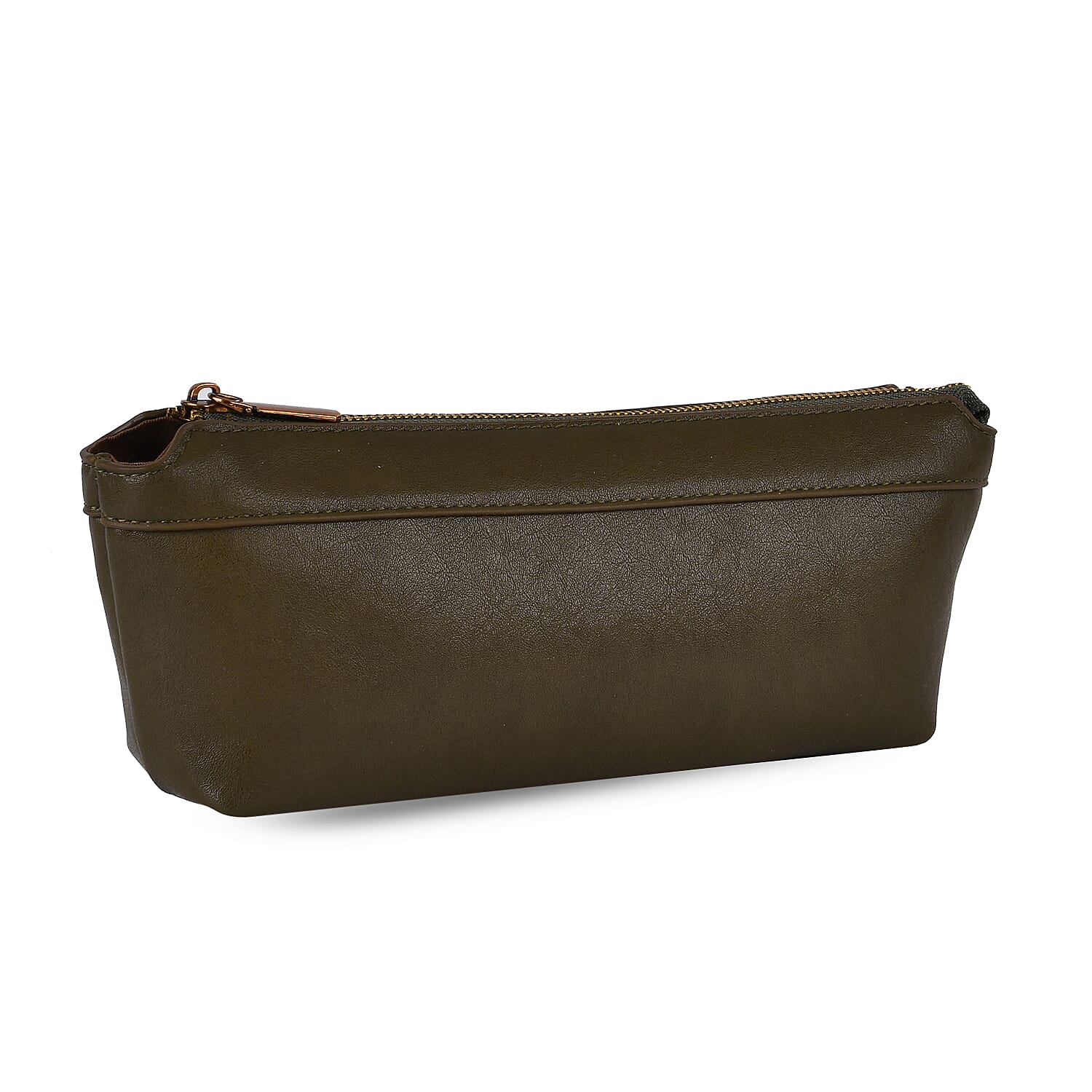 Elegant Hobo Bag with Front Lock and Pouch Set - Dark Olive Green V32514470 9