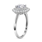 Premium Moissanite GRA Certified (VVS1/D) Moissanite Ring in Rhodium Overlay Sterling Silver 2.31 Ct._8044285_3