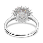 Premium Moissanite GRA Certified (VVS1/D) Moissanite Ring in Rhodium Overlay Sterling Silver 2.31 Ct._8044285_4