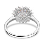 Premium Moissanite GRA Certified (VVS1/D) Moissanite Ring in Rhodium Overlay Sterling Silver 2.31 Ct._8044287_4