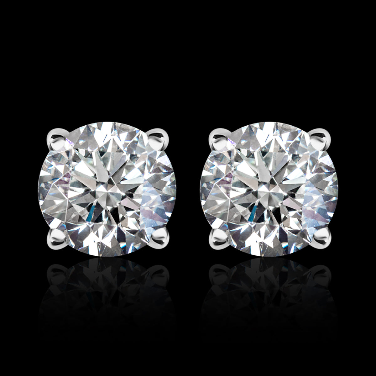 White Diamond Earring in Sterling Silver 1.00 Ct. 8044497 1
