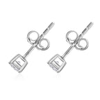 White Diamond Earring in Sterling Silver 1.00 Ct._8044497_3