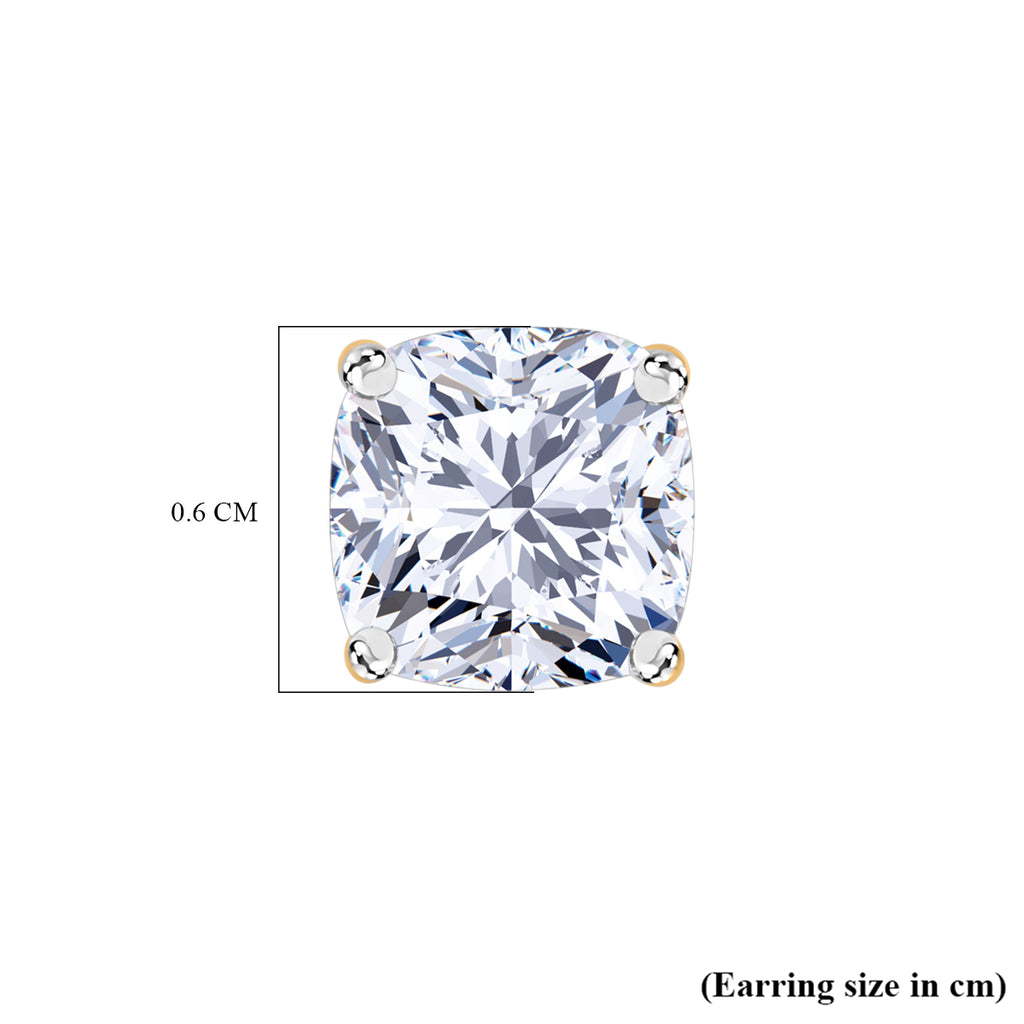 RACHEL GALLEY 9K Yellow Gold SGL Certified (VS-EF) Lab Grown Diamond Earring with Push Back 2.00 Ct._8045454_3