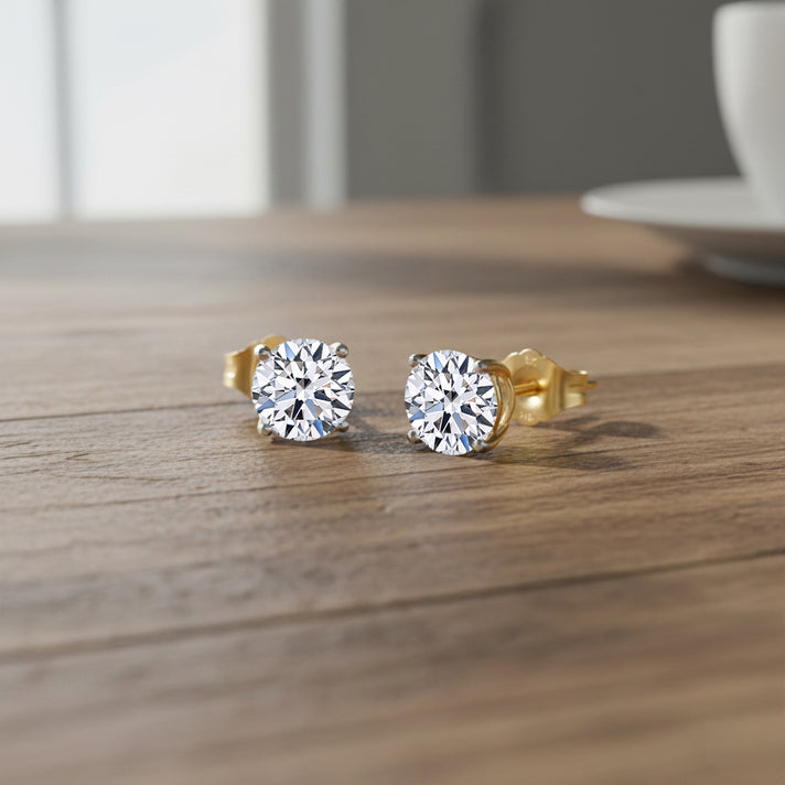 Rachel Galley 9K Yellow Gold VS Lab Grown Diamond VS Earring, Gold Wt.1 Gms  2.000  Ct. 8045486 2