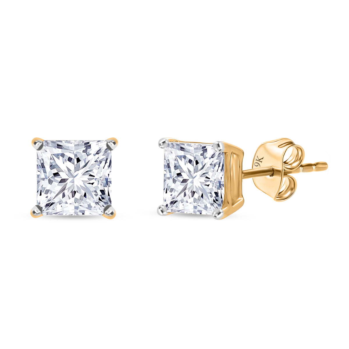 Rachel Galley  9K Yellow Gold  VS   Lab Grown Diamond  GH, VS Earring 2.00 ct,  Gold Wt. 1.8 Gms  2.084  Ct. 8045487 0
