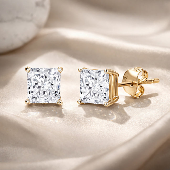 Rachel Galley  9K Yellow Gold  VS   Lab Grown Diamond  GH, VS Earring 2.00 ct,  Gold Wt. 1.8 Gms  2.084  Ct. 8045487 2