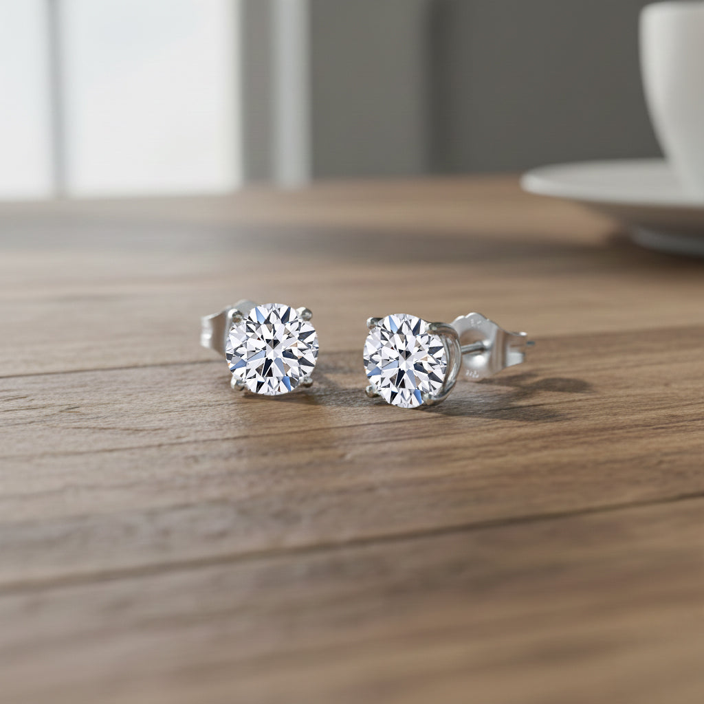 Rachel Galley 9K White Gold VS Lab Grown Diamond VS Earring, Gold Wt.1.07 Gms  2.000  Ct._8045521_1