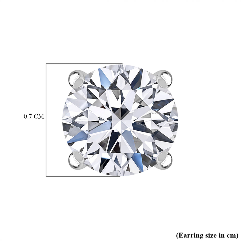 Rachel Galley 9K White Gold VS Lab Grown Diamond VS Earring, Gold Wt.1.07 Gms  2.000  Ct._8045521_4