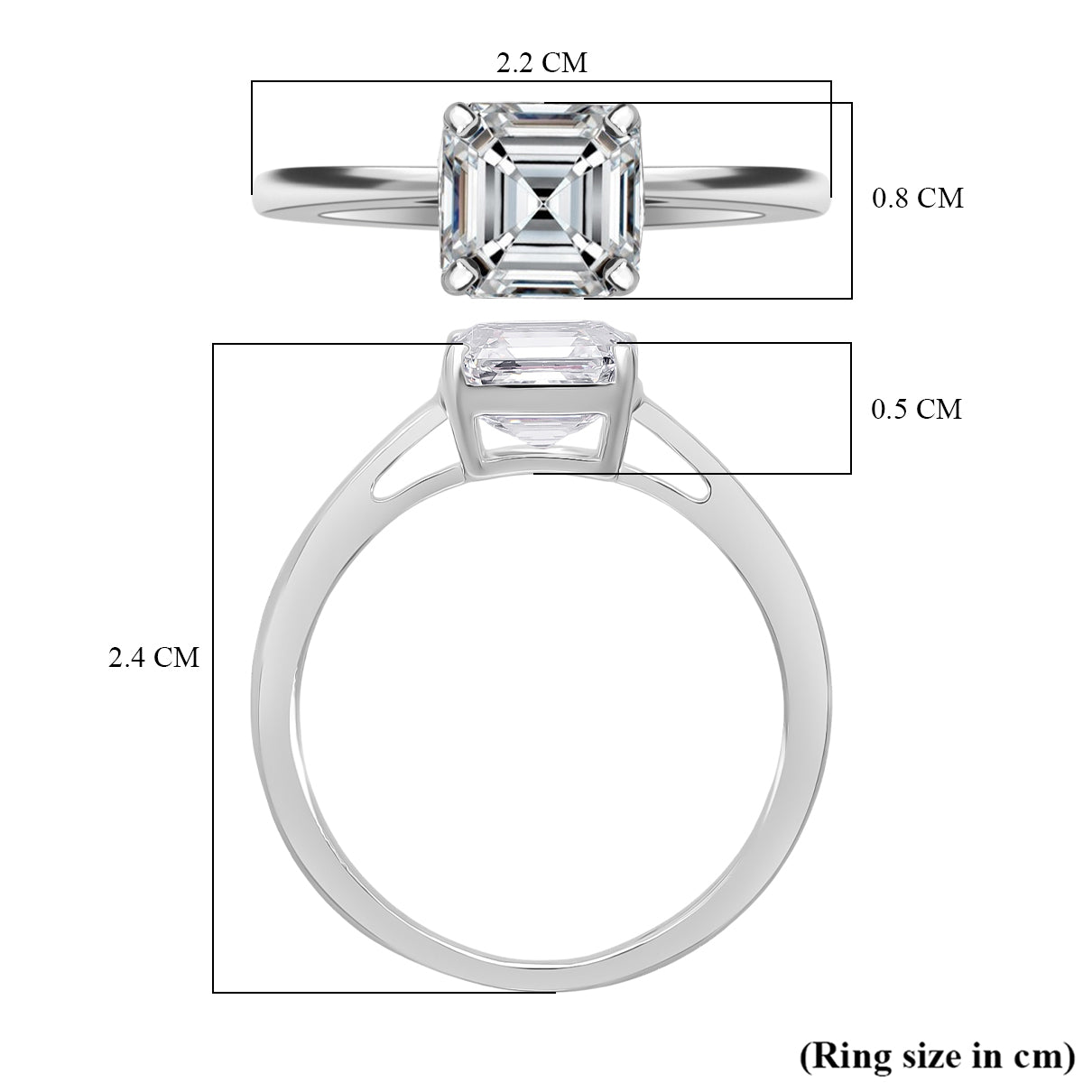 Rachel Galley  950 Platinum  VS  Lab Grown Diamond  EF, VS Ring 2.00 ct,  Platinum Wt. 4.3 Gms  2.000  Ct. 8045740 4