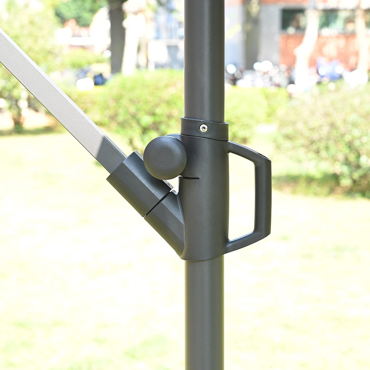 3M Banana Outdoor Patio Parasol for Sunshade &amp; Rain - Adjustable (With Crank Handle) 8046413 2