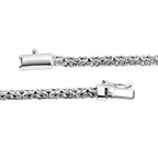 Royal Bali Collection - African Ruby Bracelet (Size - 7) in Sterling Silver 8.00 Ct, Silver Wt. 13.60 Gms._8046527_3
