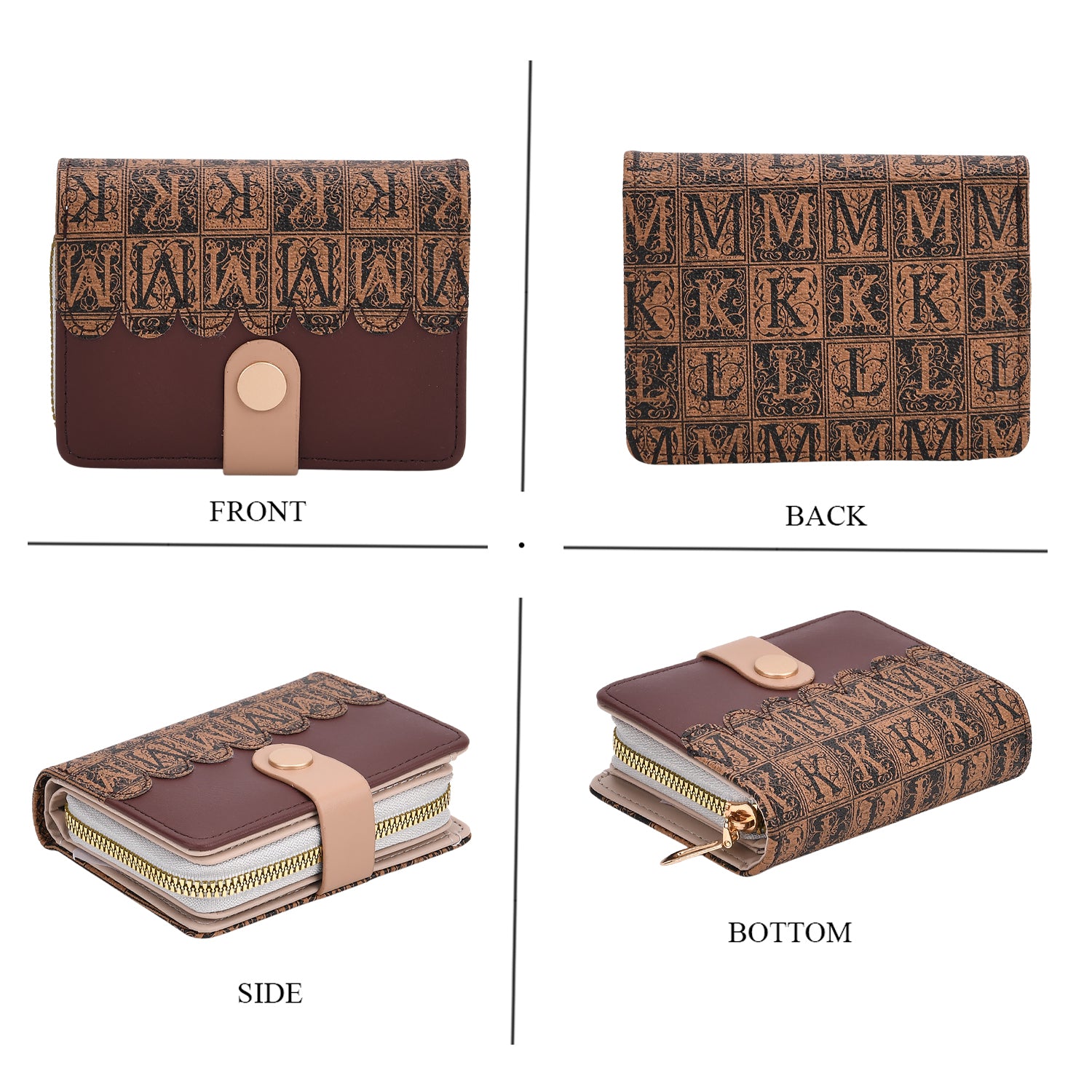 DESIGNER INSPIRED - Set of 2 Wallet - Brown 8046641 4