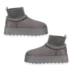 Shoes by Emma Ladies Ankle Boot with Knitted Cuff (Size - 5) - Grey_8046818_1