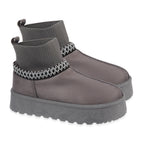 Shoes by Emma Ladies Ankle Boot with Knitted Cuff (Size - 5) - Grey_8046818_2