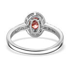 Luxuriant 950 Platinum SGL Certified Lab Grown Pink & (VS/GH) Lab Grown Diamond Halo Ring 1.00 Ct, Platinum Wt 4.50 Gms_8048151_4