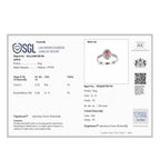Luxuriant 950 Platinum SGL Certified Lab Grown Pink & (VS/GH) Lab Grown Diamond Halo Ring 1.00 Ct, Platinum Wt 4.50 Gms_8048151_6