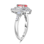 Luxuriant 950 Platinum SGL Certified (VS/GH) Lab Grown Pink Diamond Halo Ring 1.02 Ct, Platinum Wt. 5.30 Gms._8048166_3