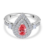 Luxuriant 950 Platinum SGL Certified (VS/GH) Lab Grown Pink Diamond Halo Ring 1.02 Ct, Platinum Wt. 5.30 Gms._8048170