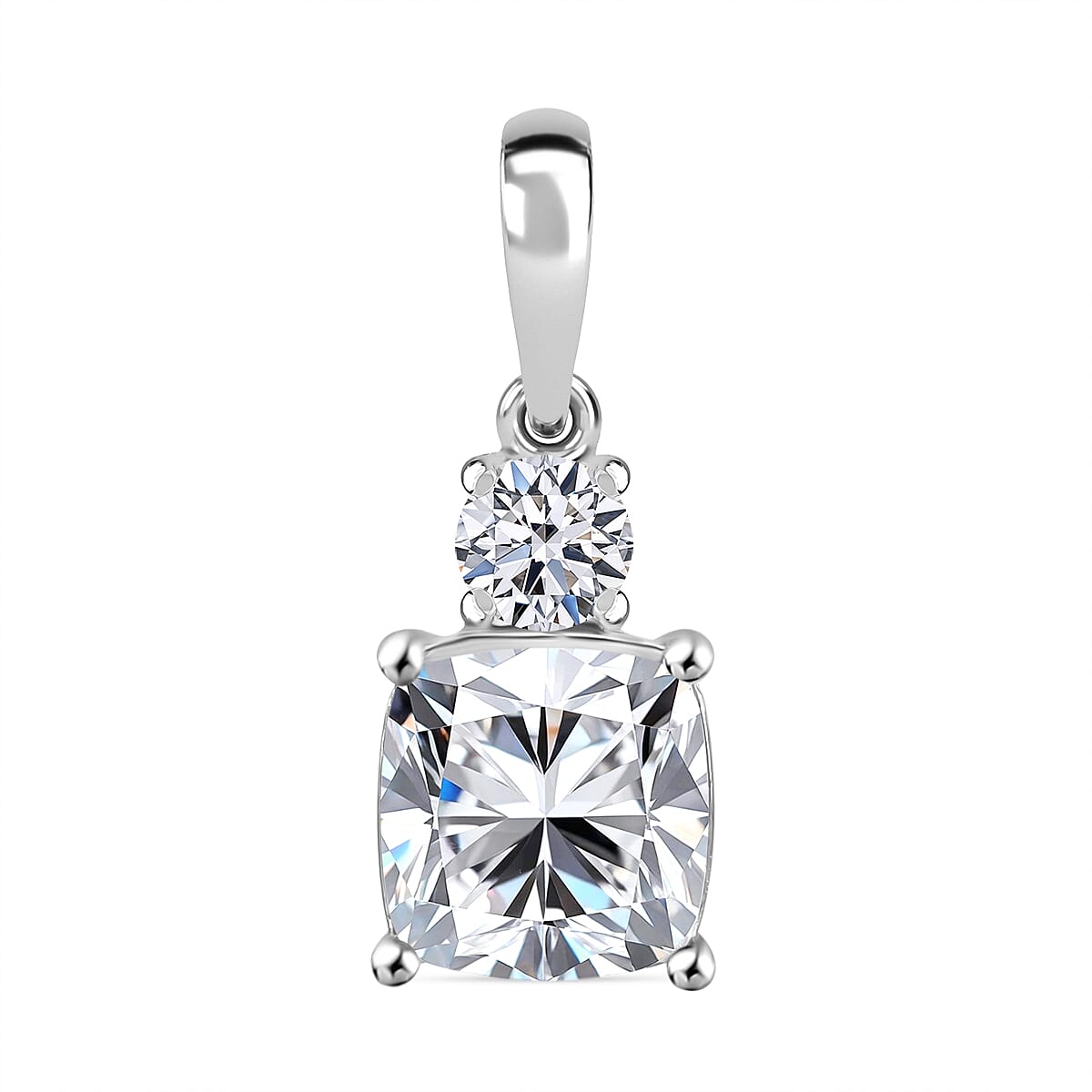 2 Ct Luxuriant 950 Platinum SGL Certified (VS-GH) Lab Grown Diamond Pendant 2.00 Ct. 8048193 0
