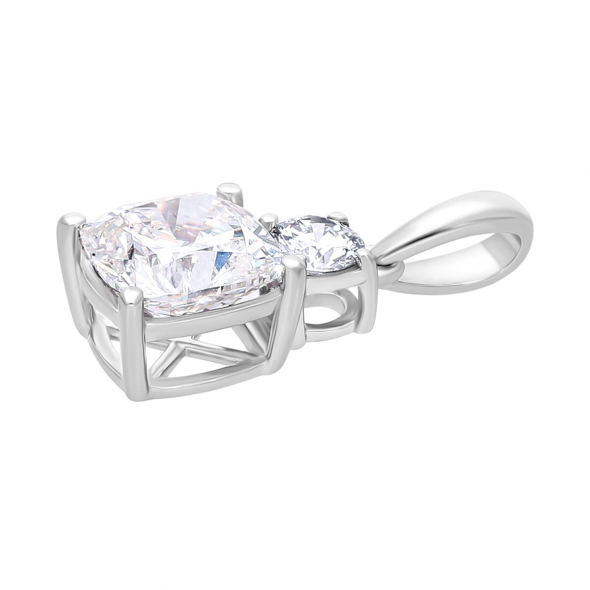 2 Ct Luxuriant 950 Platinum SGL Certified (VS-GH) Lab Grown Diamond Pendant 2.00 Ct. 8048193 3