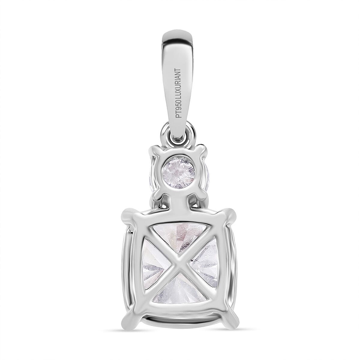 2 Ct Luxuriant 950 Platinum SGL Certified (VS-GH) Lab Grown Diamond Pendant 2.00 Ct. 8048193 4