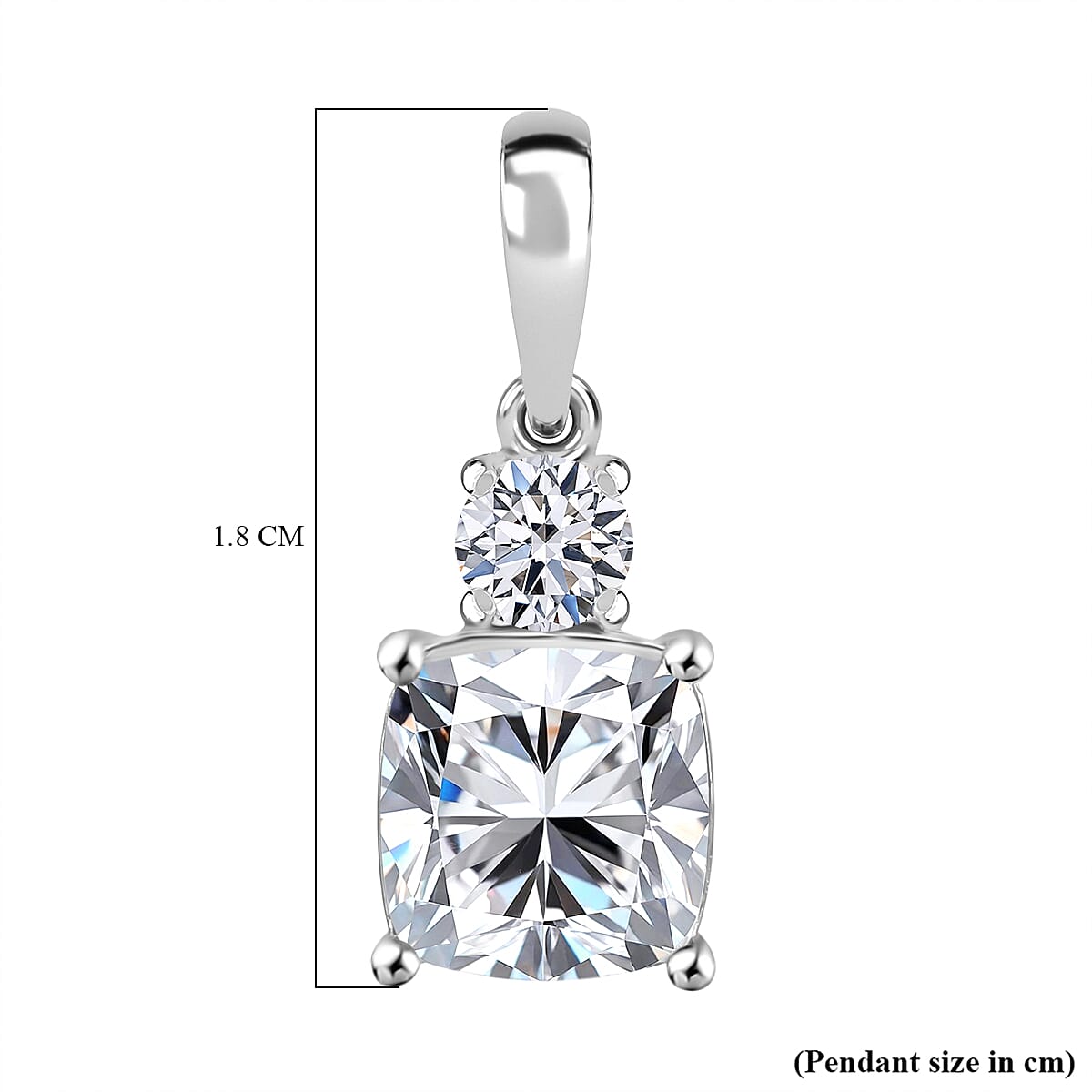 2 Ct Luxuriant 950 Platinum SGL Certified (VS-GH) Lab Grown Diamond Pendant 2.00 Ct. 8048193 5