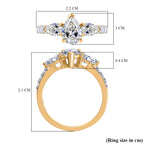 Luxuriant 18K Yellow Gold SGL Certified (VS/EF) Lab Grown Diamond Ring 2.00 Ct.Gold Wt 3.01 Gms_8049513_5