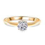 Luxuriant - 9K Yellow Gold SGL Certified Lab Grown Diamond (VS/E-F) Solitaire Ring 0.50 Ct._8050170