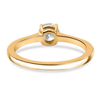 Luxuriant - 9K Yellow Gold SGL Certified Lab Grown Diamond (VS/E-F) Solitaire Ring 0.50 Ct._8050170_4