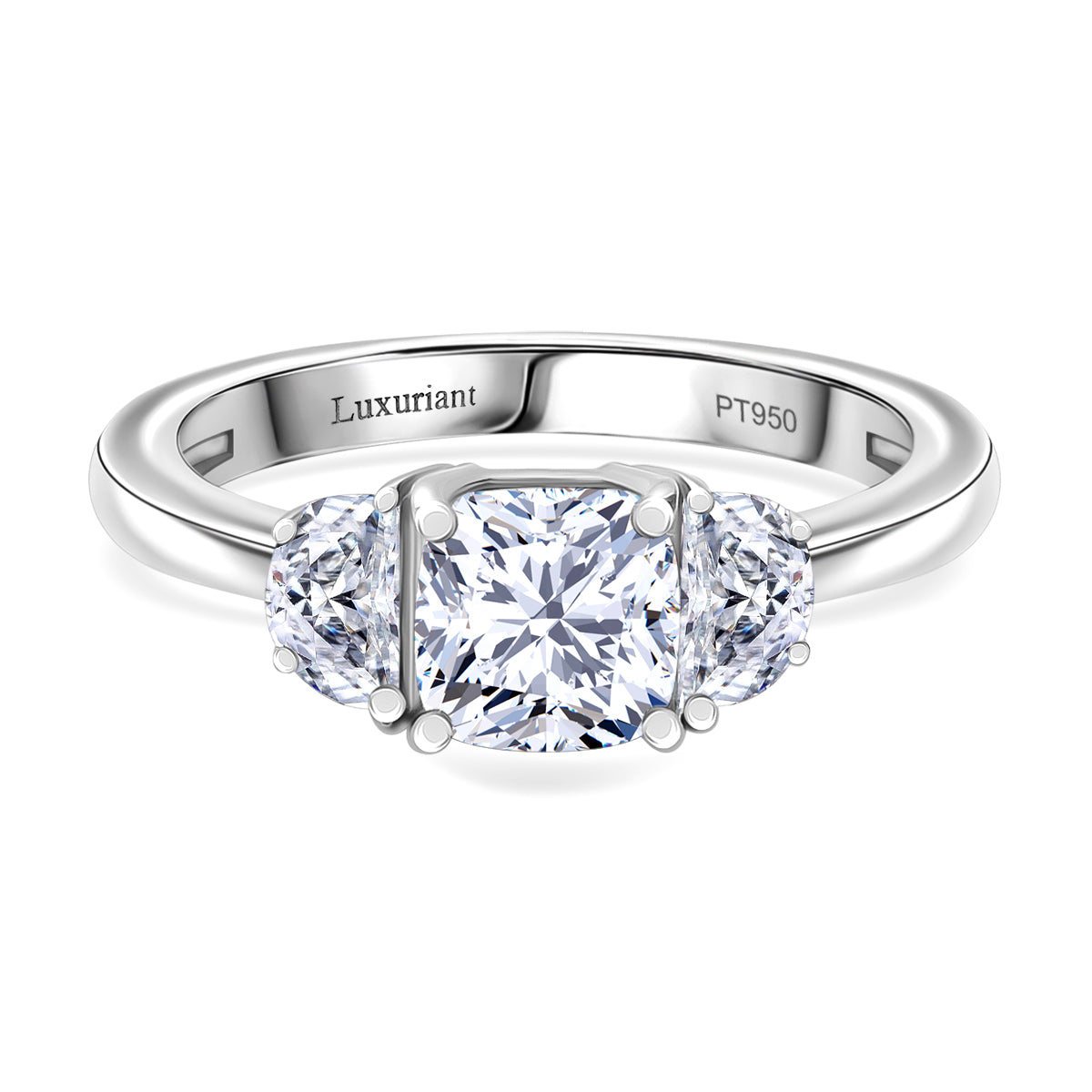 LUXURIANT 950 Platinum SGL Certified  Lab Grown Diamond Ring 1.54 Ct. 8051637 0