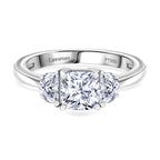 Luxuriant 950 Platinum SGL Certified (VS-EF) Lab Grown Diamond Solitaire Ring 1.54 Ct.  4,00 gram