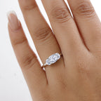 Luxuriant 950 Platinum SGL Certified (VS-EF) Lab Grown Diamond Solitaire Ring 1.54 Ct.  4,00 gram