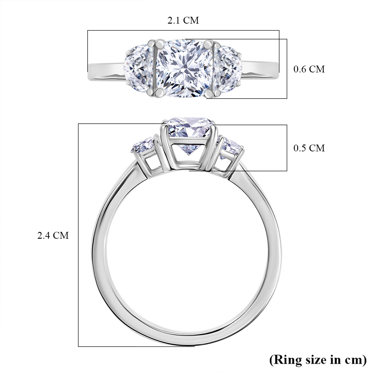 LUXURIANT 950 Platinum SGL Certified  Lab Grown Diamond Ring 1.54 Ct. 8051637 6