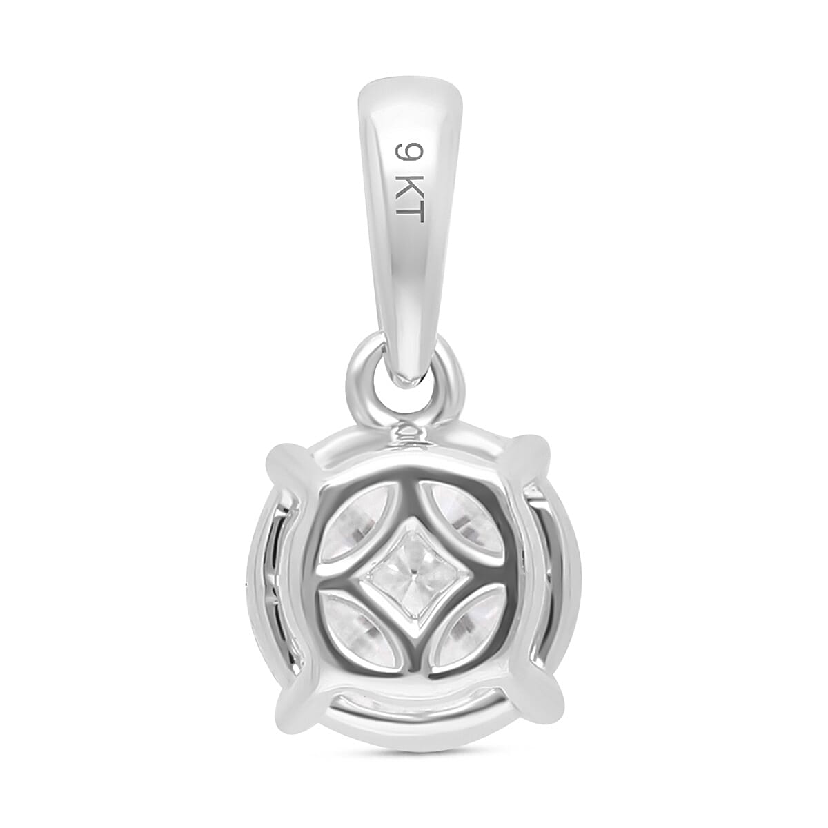 LUXURIANT 1 Ct. Lab Grown Diamond Solitaire Pendant in 9K White Gold SGL Certified 8051953 4