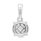 Luxuriant Diamond -9K White Gold SGL Certified SI-GH  Lab Grown Diamond Pendant 1.00 Ct.