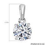 Luxuriant Diamond -9K White Gold SGL Certified SI-GH  Lab Grown Diamond Pendant 1.00 Ct.