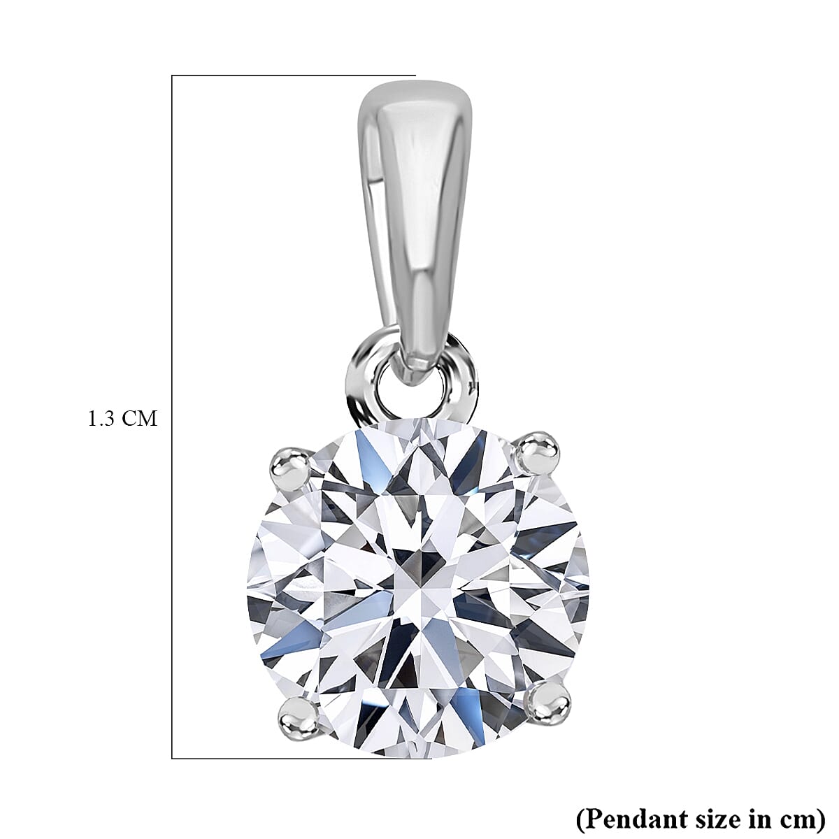 LUXURIANT 1 Ct. Lab Grown Diamond Solitaire Pendant in 9K White Gold SGL Certified 8051953 5