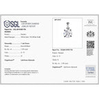 Luxuriant Diamond -9K White Gold SGL Certified SI-GH  Lab Grown Diamond Pendant 1.00 Ct.