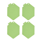 Set Of 4 Silicone Pan Stands - Green_8052306