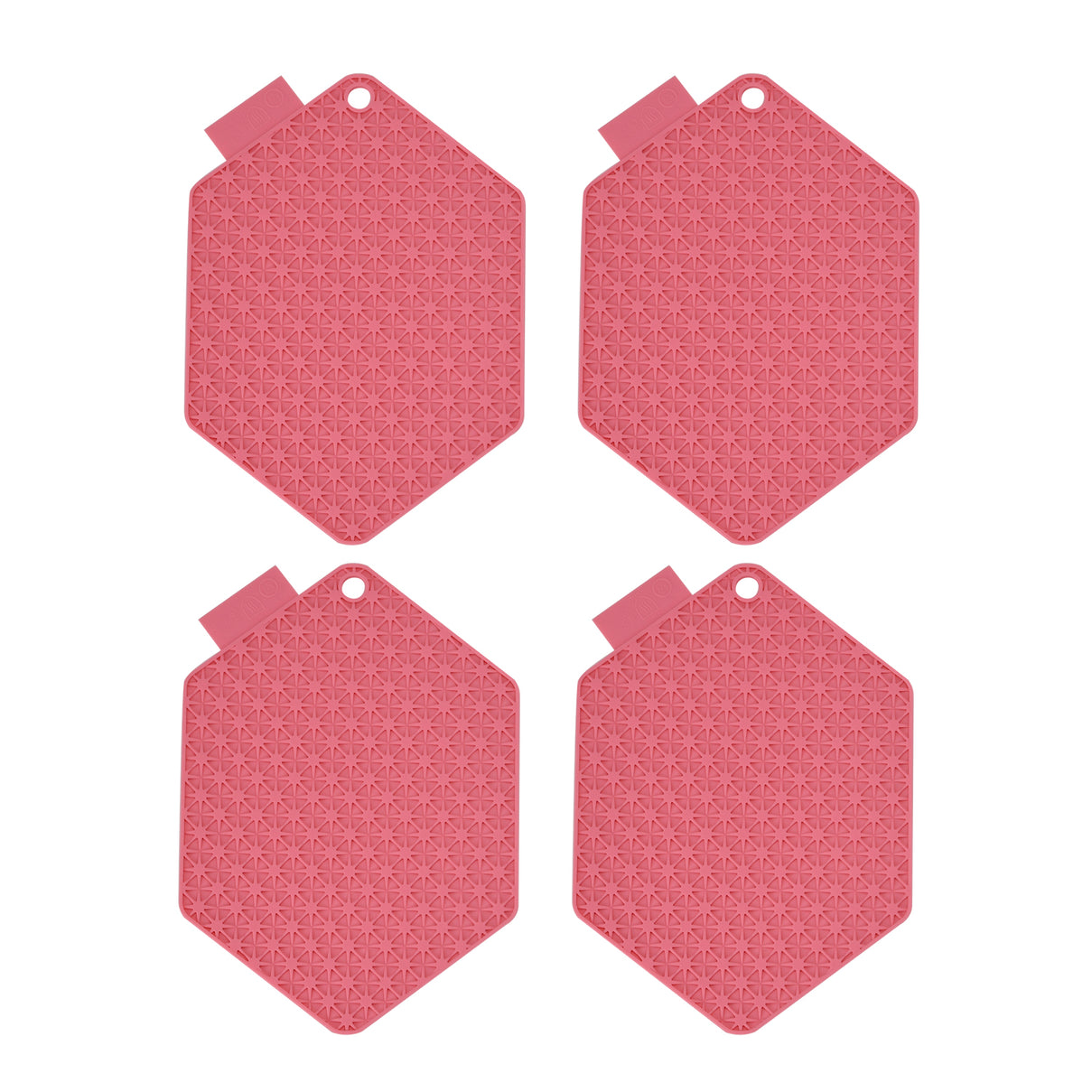 Set Of 4 Silicone Pan Stands - Pink V32514594 0