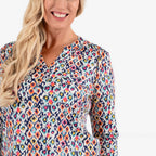 Classic  Blouse (Size - 18) - Multi Color_8053569_3