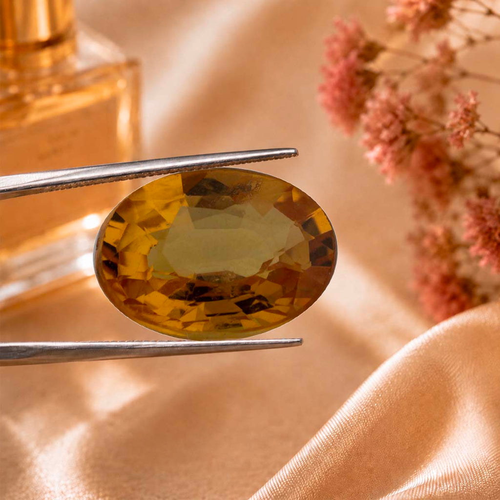 AAA Yellow Sapphire Oval Shape Gemstone 1.13 Ct._8054748_2