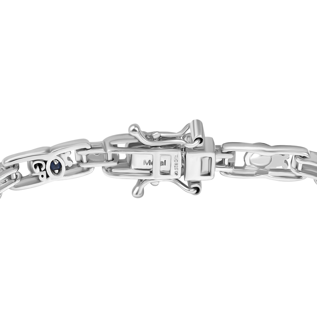 GP Ladybird Collection - White Zircon Line Bracelet (Size - 7) in 18K Vermeil Yellow Gold Plated &amp; Rhodium Overlay Sterling Silver 8054970 4