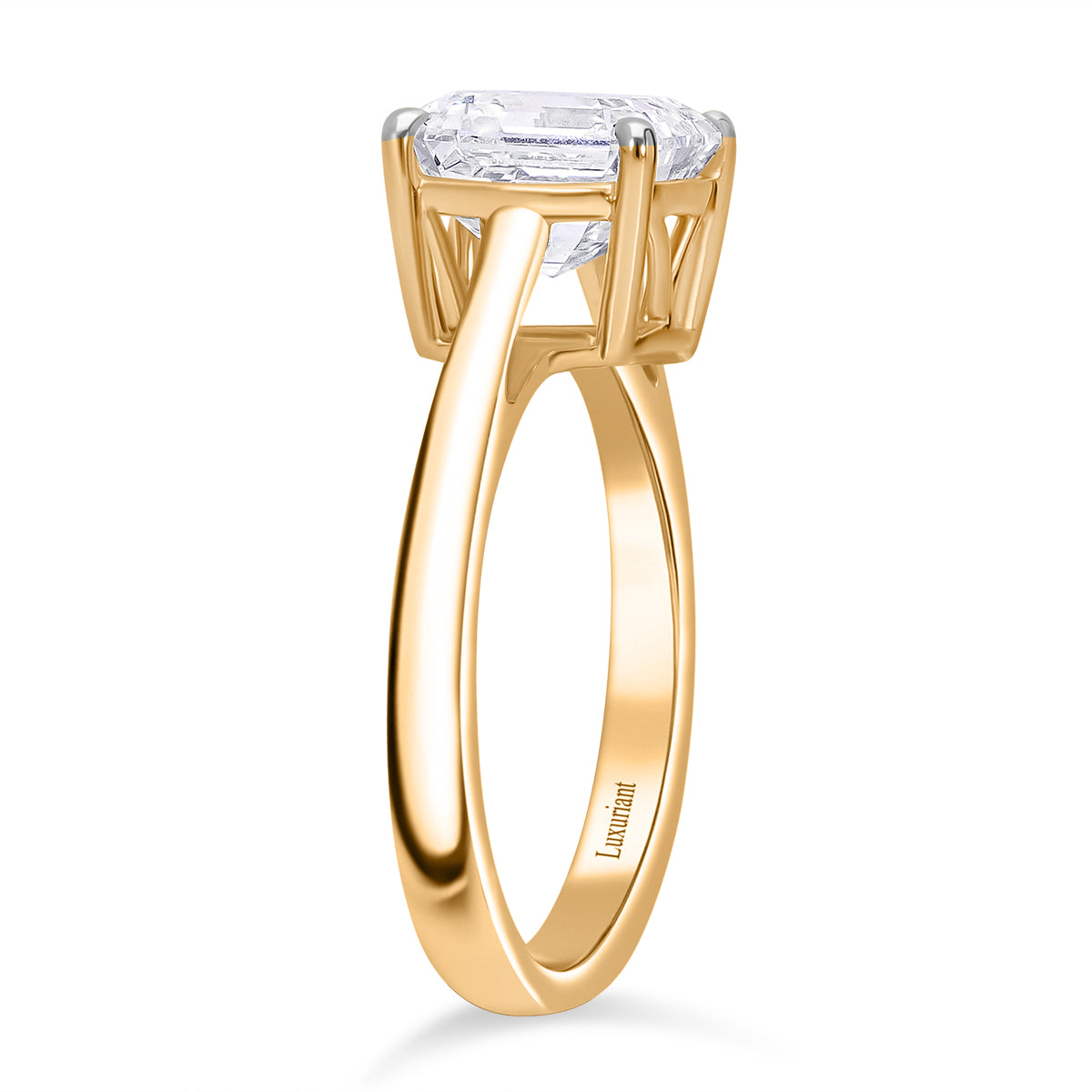 LUXURIANT 18K Yellow Gold IGI Certified Lab Grown Diamond Solitaire Ring 3 Ct. 8055670 3