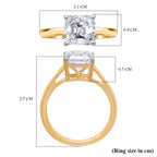THE ROYAL ASSCHER - Luxuriant 18K Yellow Gold IGI Certified (VS/E-F) Lab Grown Diamond Solitaire Ring 3.00 Ct._8055670_4