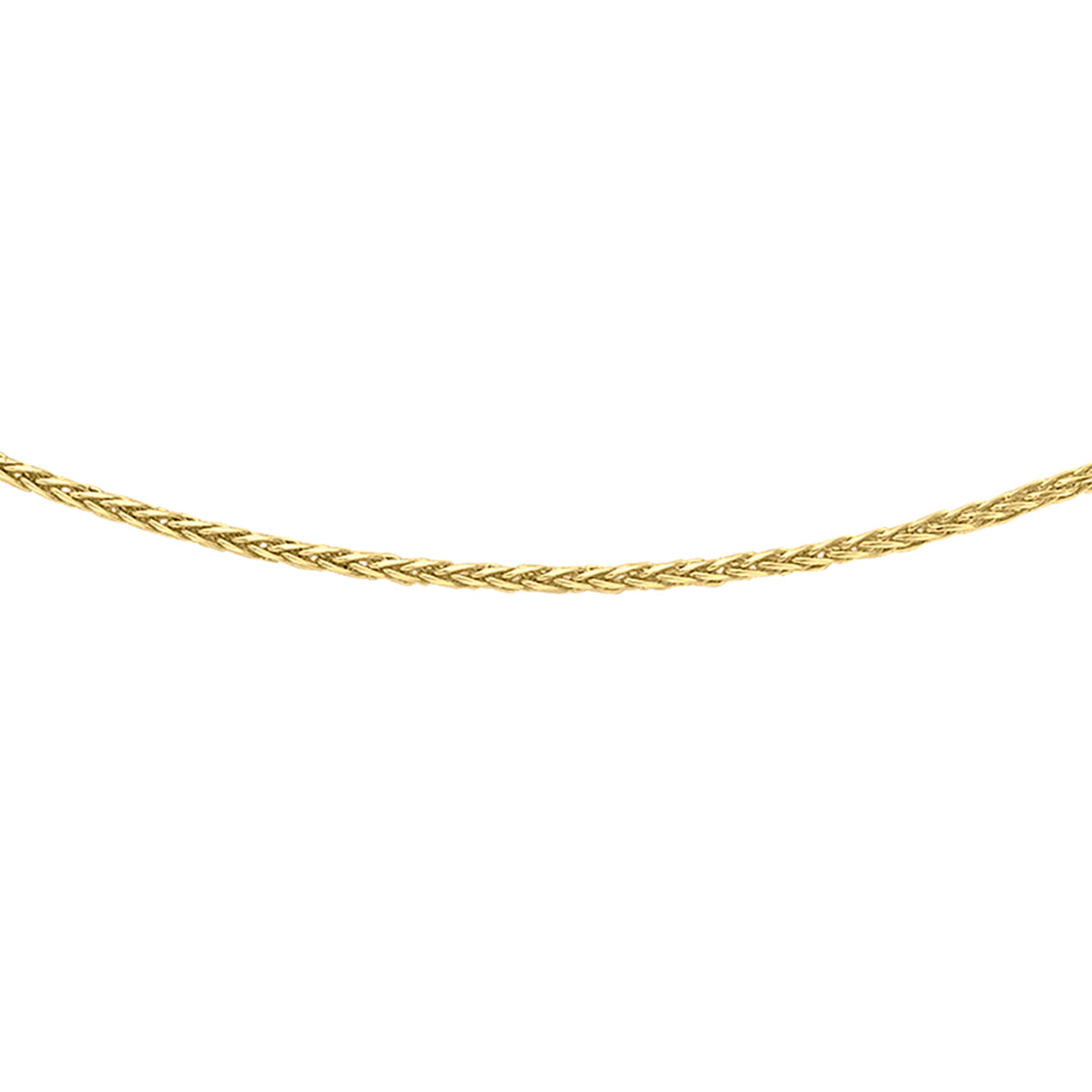 9K Yellow Gold Spiga Necklace (Size 16) with Lobster Clasp 8055952 0
