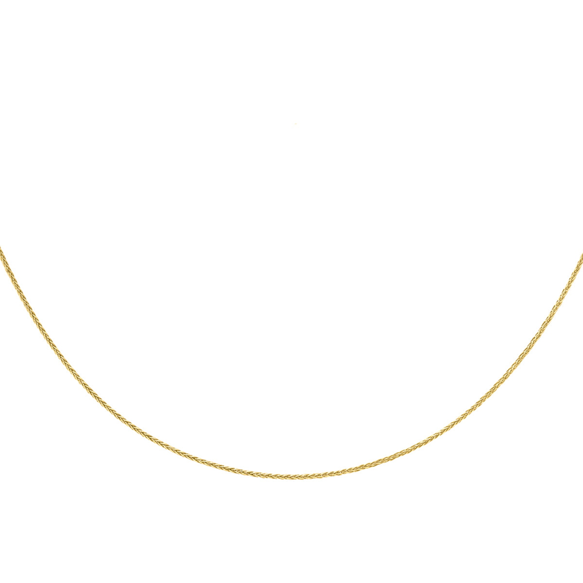 9K Yellow Gold Spiga Necklace (Size 16) with Lobster Clasp 8055952 3