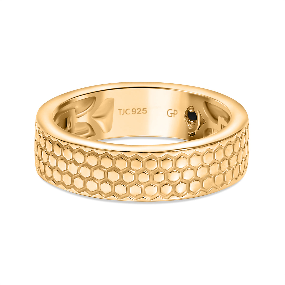 GP Honey Comb Collection - Band Ring in 18K Vermeil Yellow Gold Over Sterling Silver 8056671 0