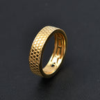 GP Honey Comb Collection - Blue Sapphire Band Ring in 18K Vermeil Yellow Gold Plated Sterling Silver._8056671_1