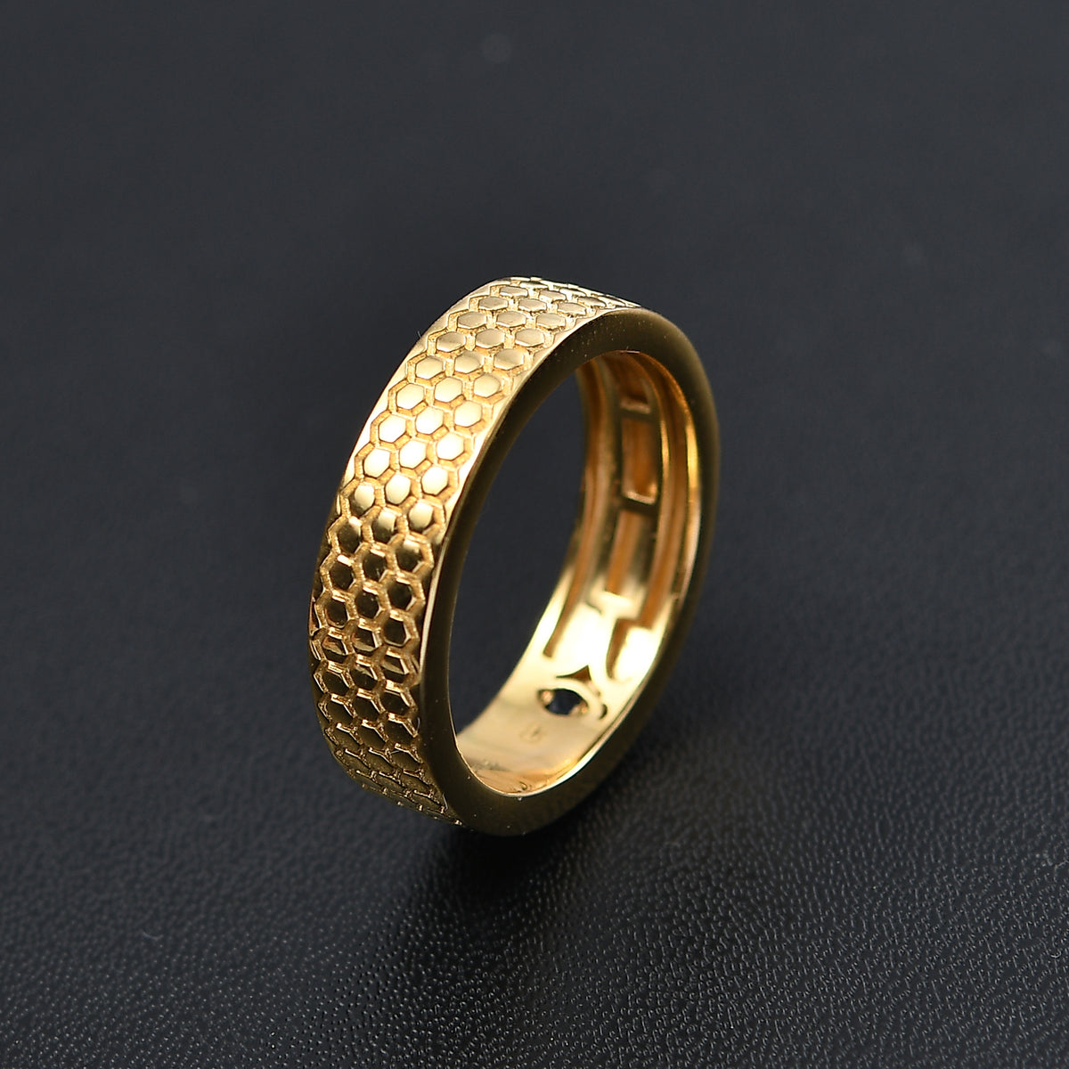 GP Honey Comb Collection - Band Ring in 18K Vermeil Yellow Gold Over Sterling Silver 8056671 2